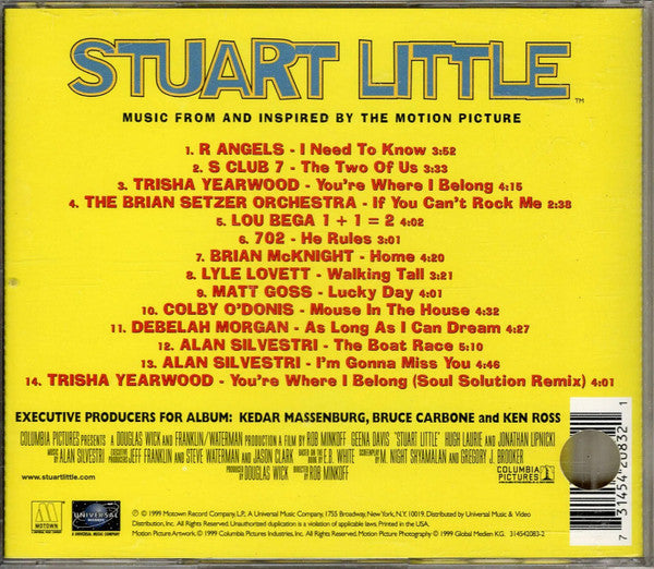 Various : Stuart Little (Music From And Inspired By The Motion Picture) (CD, Album)