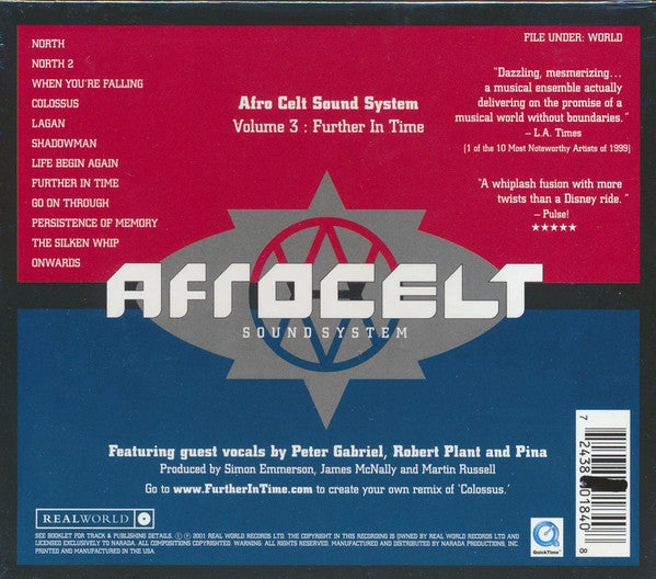 Afro Celt Sound System : Volume 3: Further In Time (CD, Album, Enh)