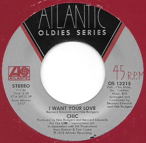 Chic : Le Freak / I Want Your Love (7", Single, RE)