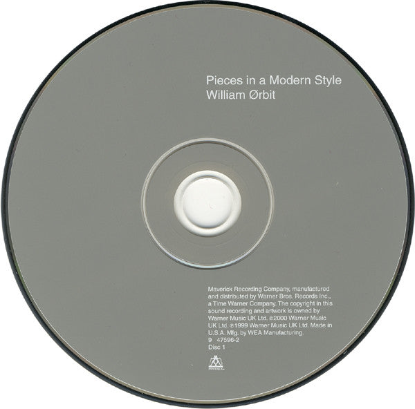 William Ørbit* : Pieces In A Modern Style (CD, Album + CD, Single)