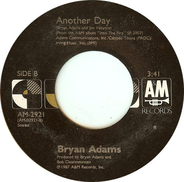 Bryan Adams : Heat Of The Night (7", Single, Styrene, Ind)
