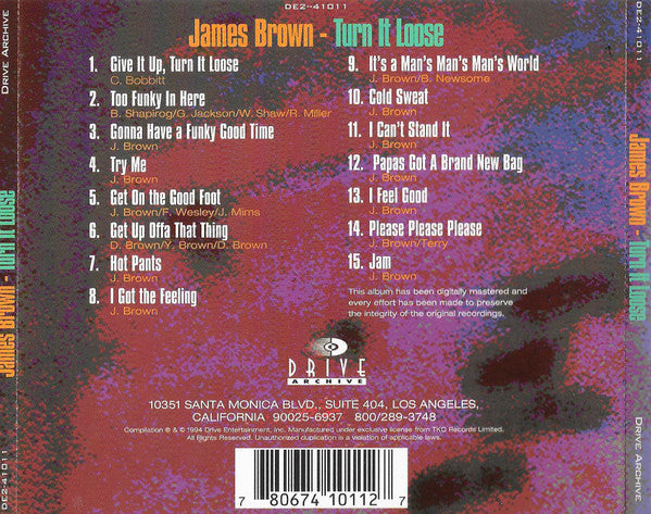 James Brown : Turn It Loose (CD, Album, RE)