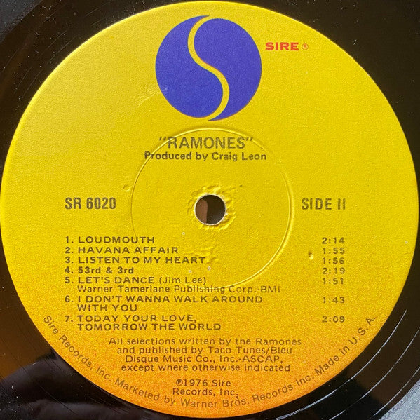 Ramones : Ramones (LP, Album, RE, Jac)