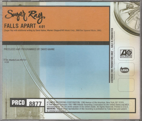 Sugar Ray (2) : Falls Apart (CD, Single, Promo)