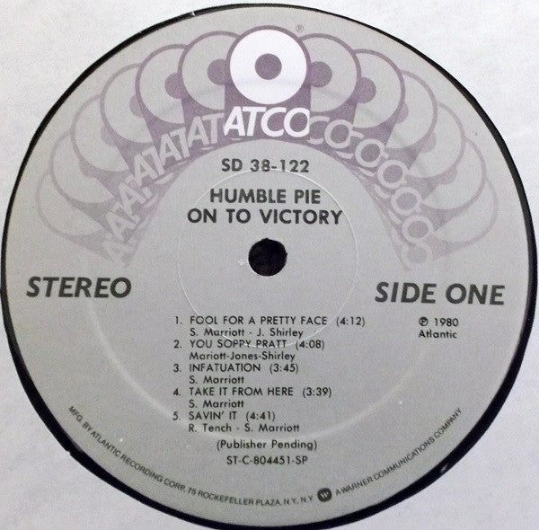 Humble Pie : On To Victory (LP, Album, SP)