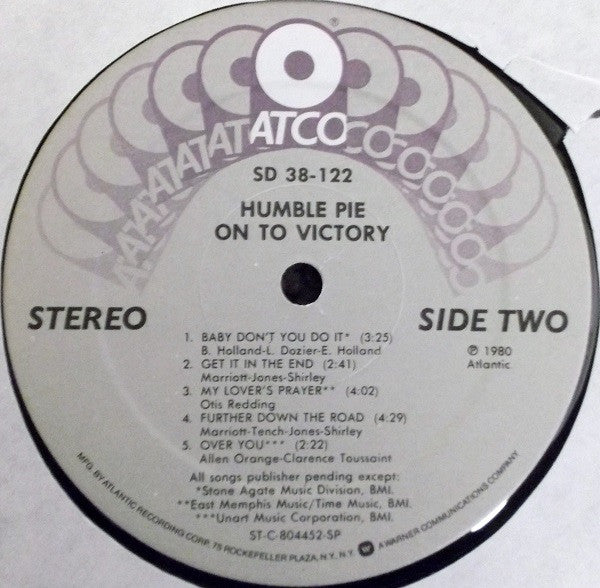 Humble Pie : On To Victory (LP, Album, SP)