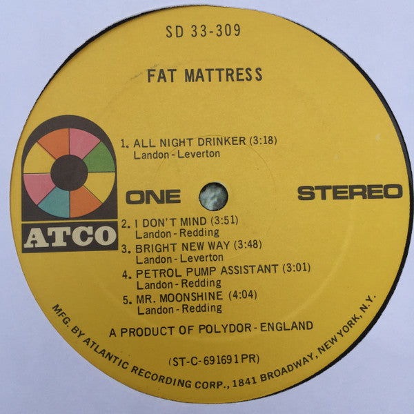 Fat Mattress : Fat Mattress (LP, Album, Gat)