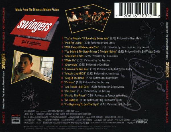 Various : Swingers (Music From The Miramax Motion Picture) (CD, Comp)