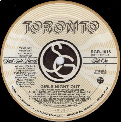 Toronto (4) : Girls Night Out (LP, Album)