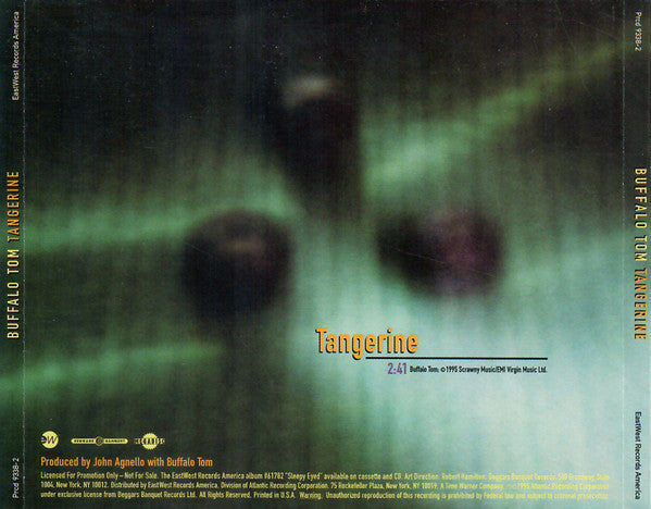 Buffalo Tom : Tangerine (CD, Single, Promo)