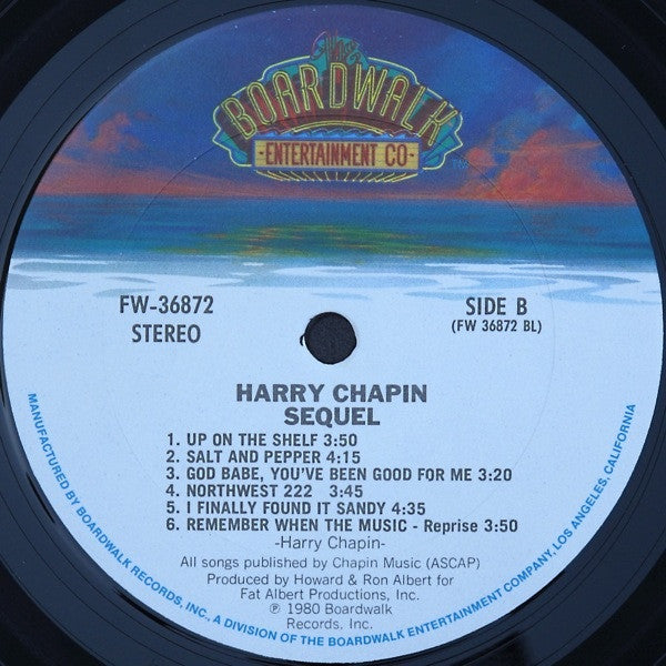 Harry Chapin : Sequel (LP, Album, Pit)