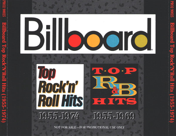 Various : Billboard Top Rock'n'Roll Hits 1955-1974 / Top R&B Hits 1955-1969 (2xCD, Comp, Promo)