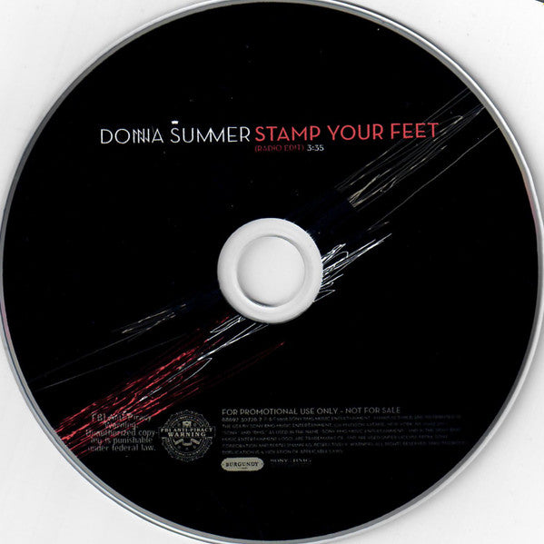 Donna Summer : Stamp Your Feet (CD, Single, Promo)
