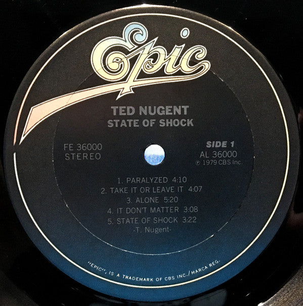 Ted Nugent : State Of Shock (LP, Album, Ter)
