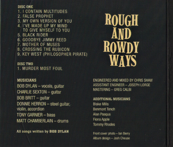 Bob Dylan : Rough And Rowdy Ways (2xCD, Album)
