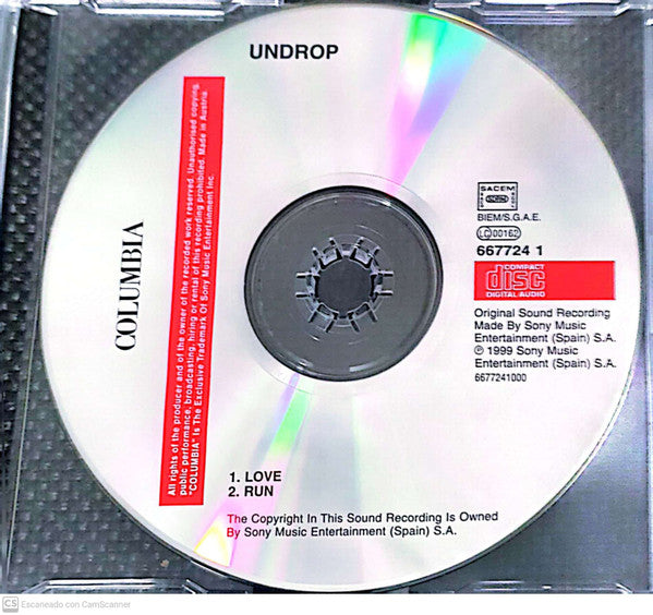 Undrop : Love + Run (CD, Single)