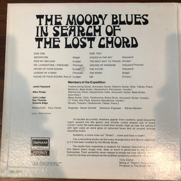 The Moody Blues : In Search Of The Lost Chord (LP, Album, Ter)