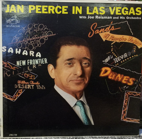 Jan Peerce With Joe Reisman And His Orchestra : Jan Peerce In Las Vegas (LP, Album, Mono, RE)