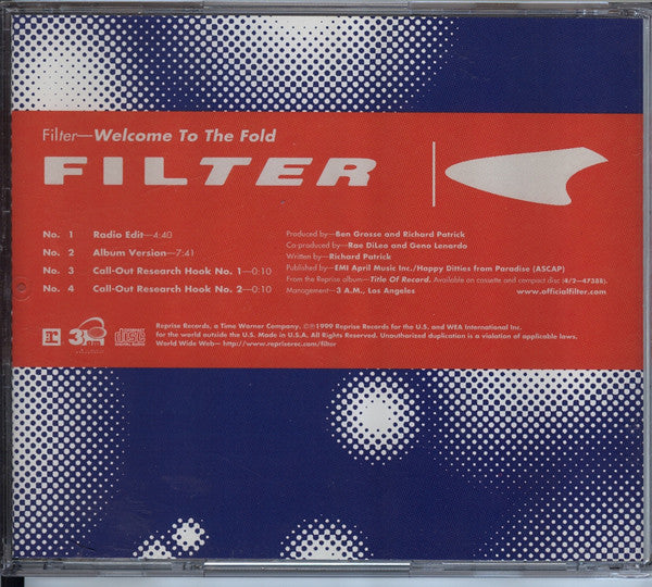 Filter (2) : Welcome To The Fold (Minimax, Promo)