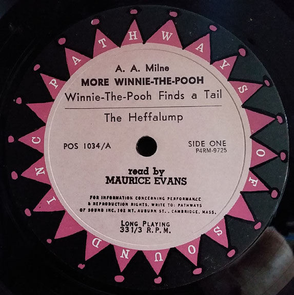 Maurice Evans (2) Reads A. A. Milne : More Winnie-The-Pooh (LP, Album)