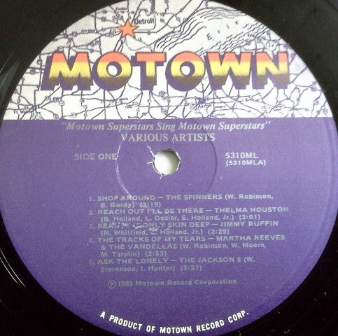 Various : Motown Superstars Sing Motown Superstars (LP, Comp)