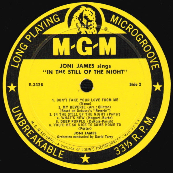 Joni James : In The Still Of The Night (LP, Album)