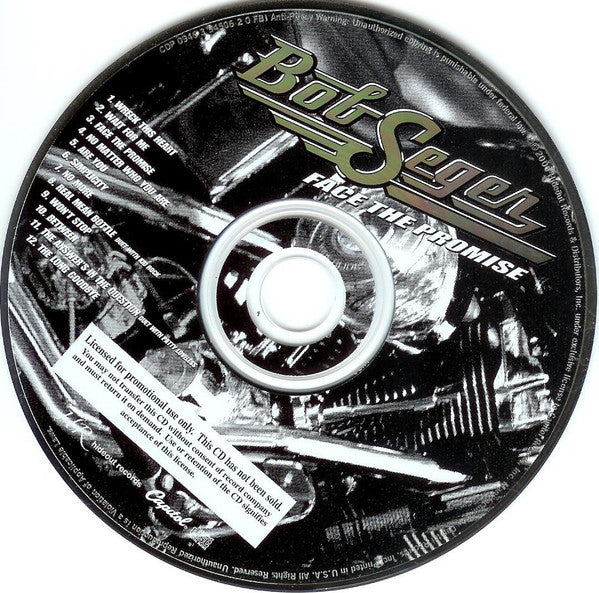 Bob Seger : Face The Promise (CD, Album, Promo)