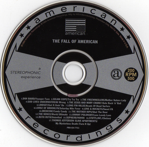 Various : The Fall Of American (CD, Comp, Promo, Car)