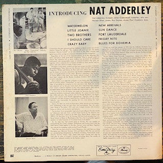 Nat Adderley : Introducing  (LP, Mono, RE, Styrene)