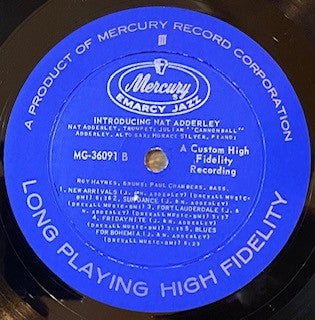 Nat Adderley : Introducing  (LP, Mono, RE, Styrene)