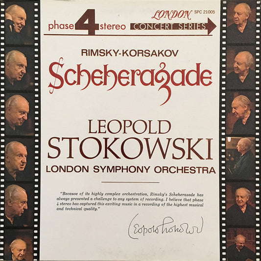 Nikolai Rimsky-Korsakov - Leopold Stokowski, London Symphony Orchestra : Scheherazade (LP, Album, Gat)