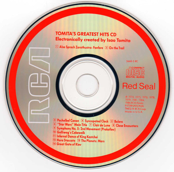 Tomita : Tomita's Greatest Hits CD (CD, Comp)