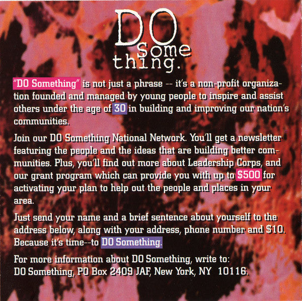 Various : Do Something. Alternative (CD, Comp)