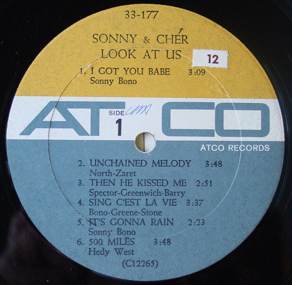 Sonny & Cher : Look At Us (LP, Album, Mono)