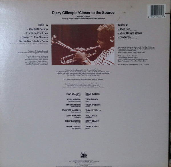 Dizzy Gillespie : Closer To The Source (LP, Spe)
