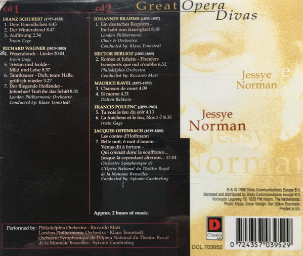 Jessye Norman : Jessye Norman (2xCD, Comp, RE)