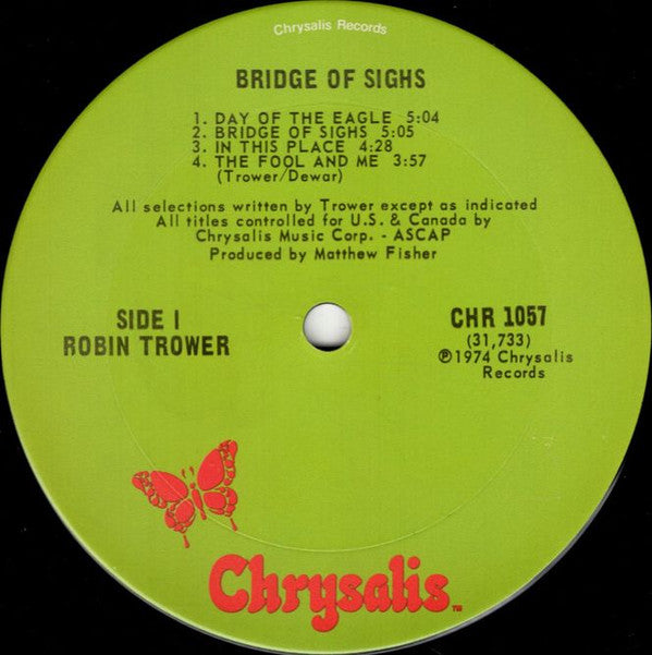 Robin Trower : Bridge Of Sighs (LP, Album, Ter)