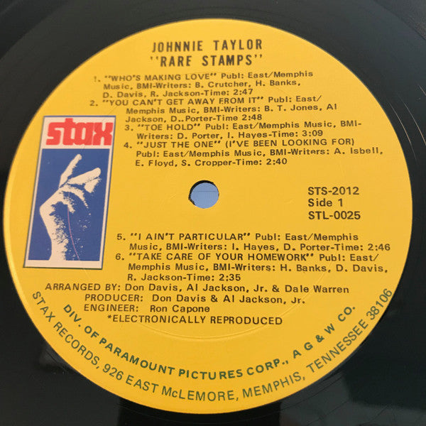 Johnnie Taylor : Rare Stamps (LP, Comp, Ter)