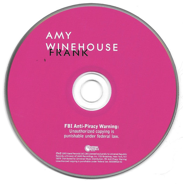 Amy Winehouse : Frank (CD, Album, RE)