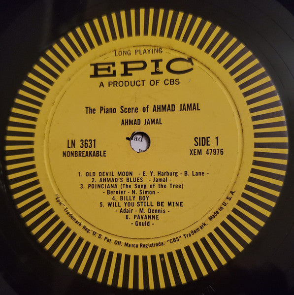 Ahmad Jamal : The Piano Scene Of Ahmad Jamal (LP, Album, Mono)