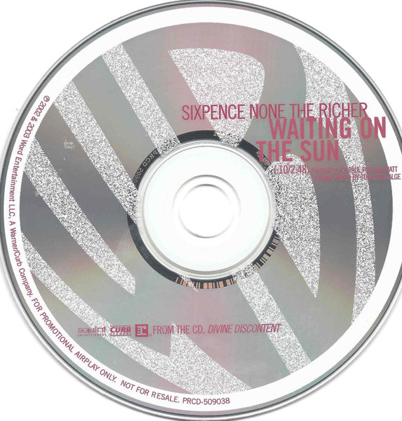 Sixpence None The Richer : Waiting On The Sun (CD, Single, Promo)