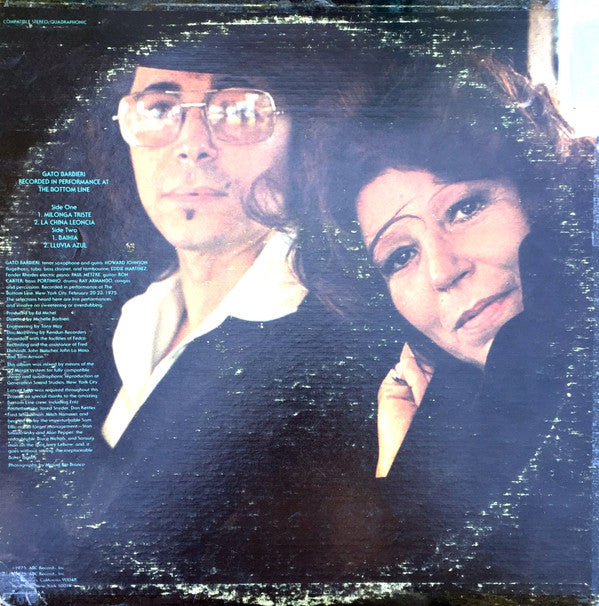 Gato Barbieri : Chapter Four: Alive In New York (LP, Album, Quad, Ter)
