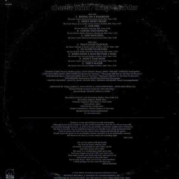 Charlie Starr : Tough & Tender (LP, Album)