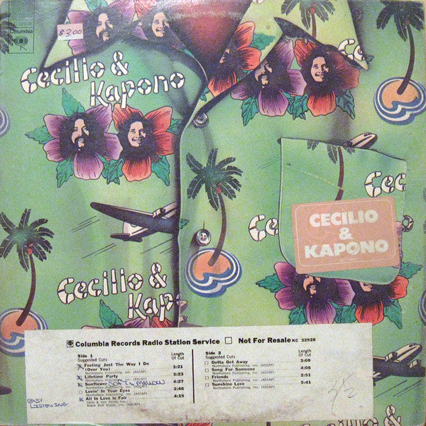 Cecilio & Kapono : Cecilio & Kapono (LP, Album, Ter)