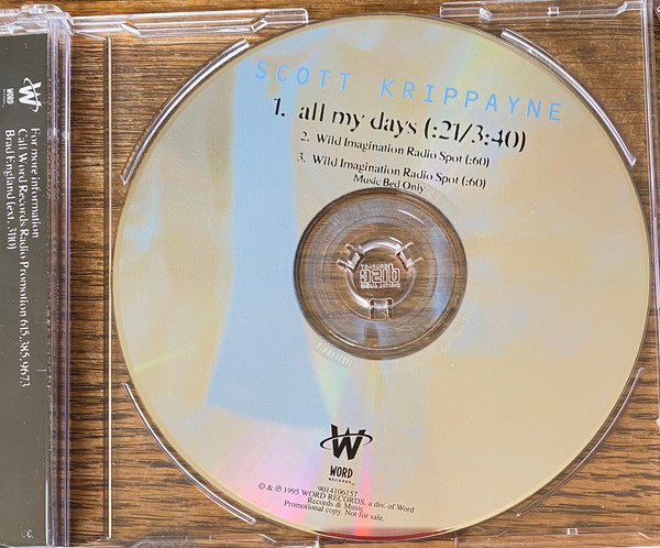 Scott Krippayne : All My Days (CD, Single, Promo)