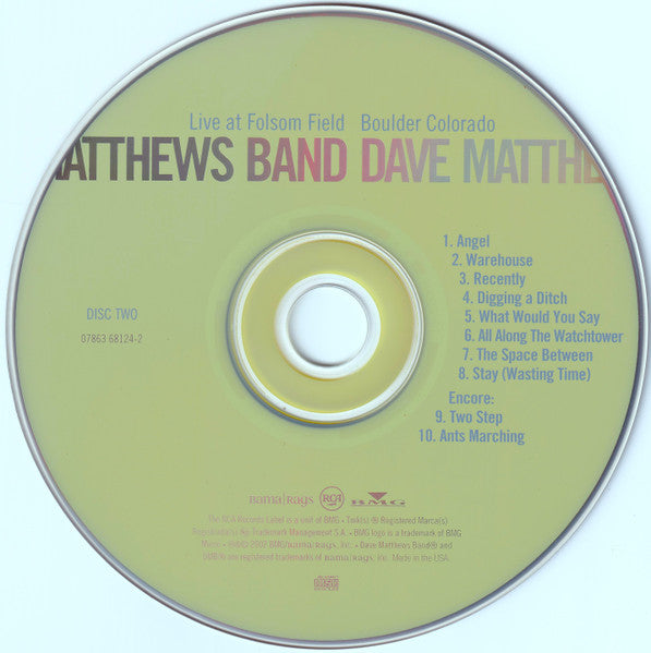 Dave Matthews Band : Live At Folsom Field - Boulder, Colorado (2xCD, Album)