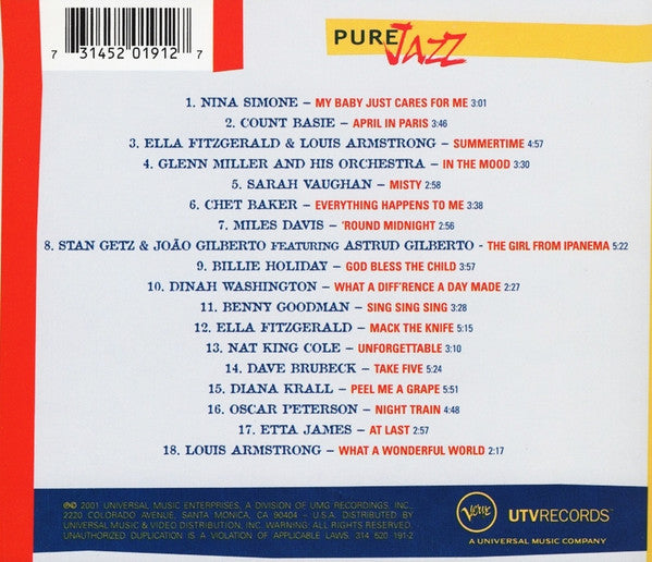 Various : Pure Jazz (CD, Comp)