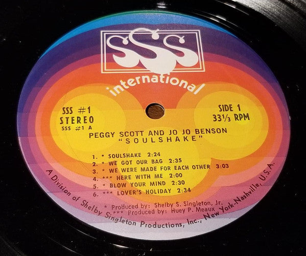 Peggy Scott & Jo Jo Benson : Soulshake (LP, Album)