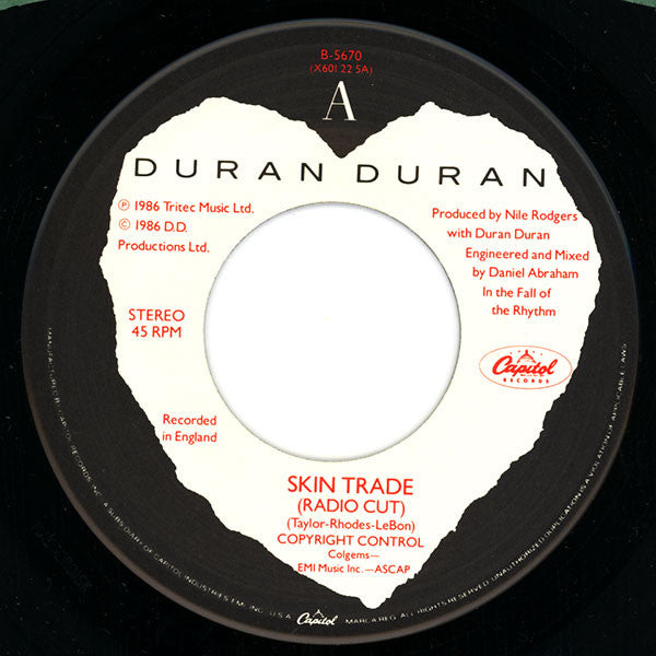 Duran Duran : Skin Trade (7", Single)