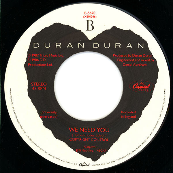 Duran Duran : Skin Trade (7", Single)